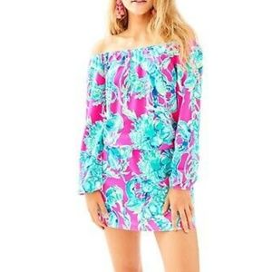 Lilly Pulitzer Raz Berry Lobster in Love Romper